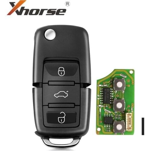 Xhorse XKB501EN Wire Remote Key for VW B5 Flip 3 Buttons English Version 10pcs/lot