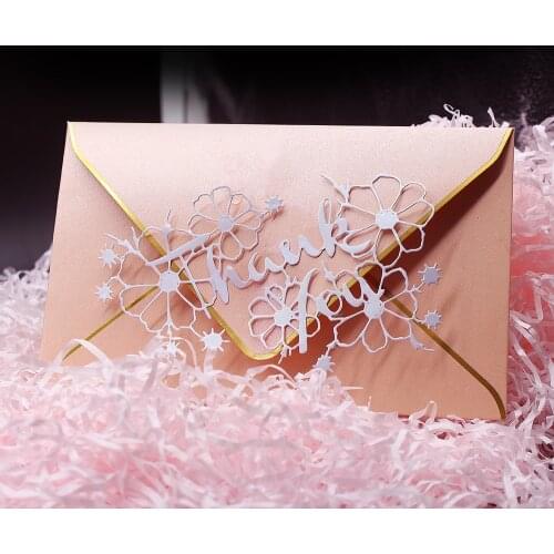 Thank You Letter Dies Metal Cutting Dies for Scrapbooking Die Cut Stitch Craft Dies Troqueles New Die for 2019 Stencil