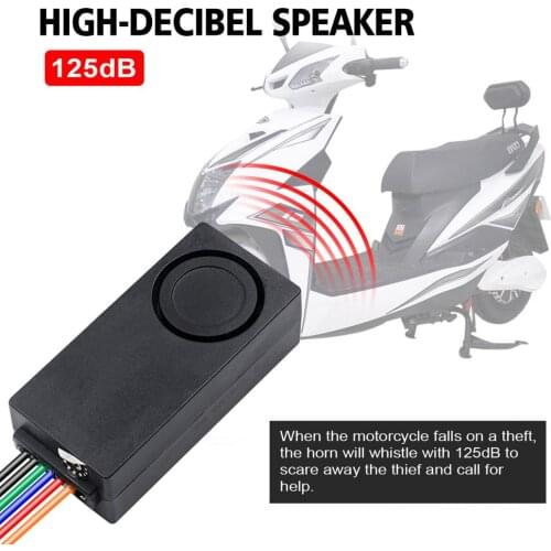 Anti-theft Alarm System One-way Anti-theft Alarm For Motorcycles And Electric Vehicles 48V-72V 433 MHZ 120~125db Horn Sound