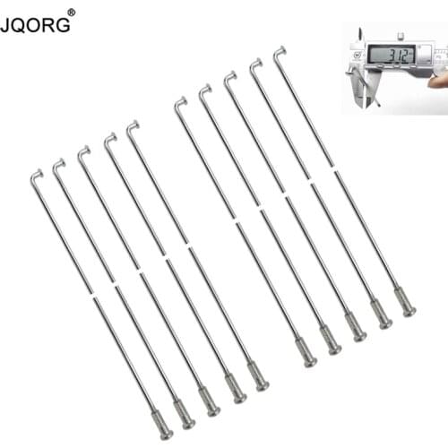 88 Piece A Lot 10 G Diameter 3.12 mm Sliver Color J-bend Equal Diameter Motorcycle Spokes Cylinder Body Galvanization Spokes