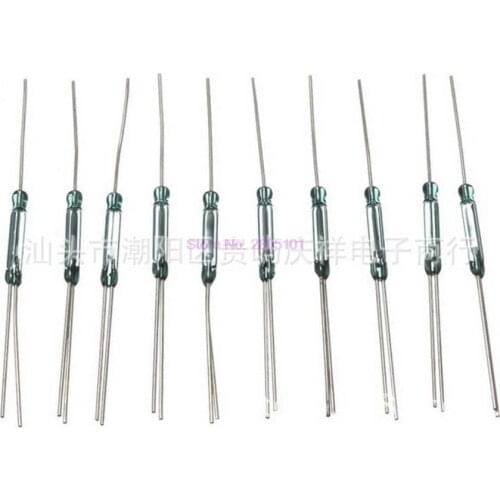 1000pcs Reed Switch 3 pin Magnetic Switch Normally Open and Normally Closed Conversion 2.5X14MM