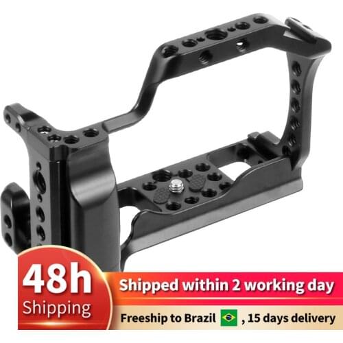 Camera Cage Protective Case for Canon M50 M5 Professional DSLR Camera Quick Release Frame with 1/4" 3/8" Screw Hole for EOS M50