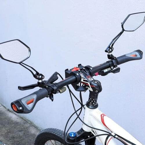 2pcs Bicycle Rear View Mirror Bike Cycling Wide Range Back Sight Reflector Adjustable Left Right Mirror