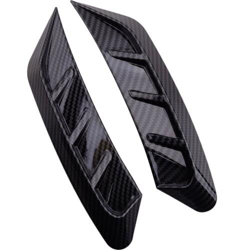 1 Pair Car Front Headlight Eyebrow Eyelid Cover Trim Frame Decor ABS Carbon Fiber Style Fit For Audi A4 B9 2020