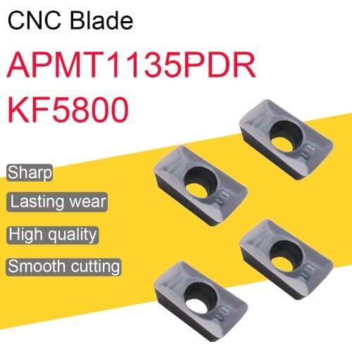 10PCS Original APMT1135PDR APMT1604PDR KF5800 Carbide Inserts High Quality APMT Milling Blade Lathe Turning Tool
