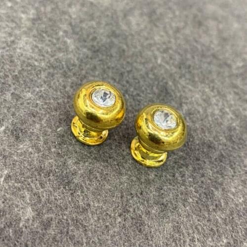 4pcs Vintage Furniture Drawer Knob Golden Brass Wardrobe Cupboard Cabinet Handle Door Pulls