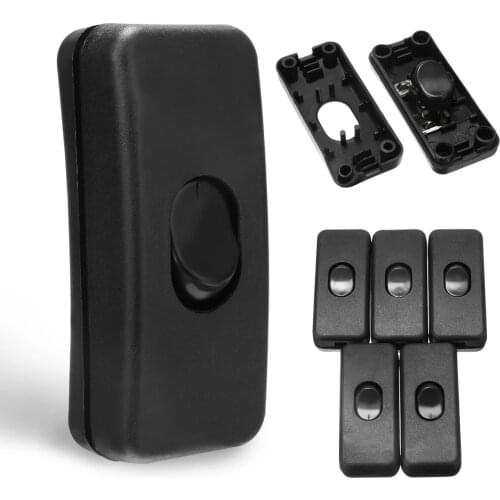 5Pcs Useful Table Lamp Switch 110-250V Desk Light On/Off Indicator Cord Switch Inline LED Lighting Accessories Mayitr