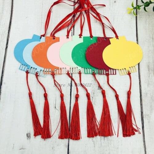 50pcs DIY Lantern Hanging Tag Valentine Day Decorative Hanging Tag Little Pink Heart Wish Card Statement Card with Tassel