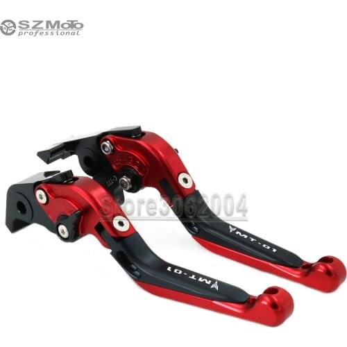 For YAMAHA MT-01 MT 01 MT01 2004-2009 Motorcycle Accessories Folding Extendable Adjustable Brakes Clutch Levers With LOGO CNC