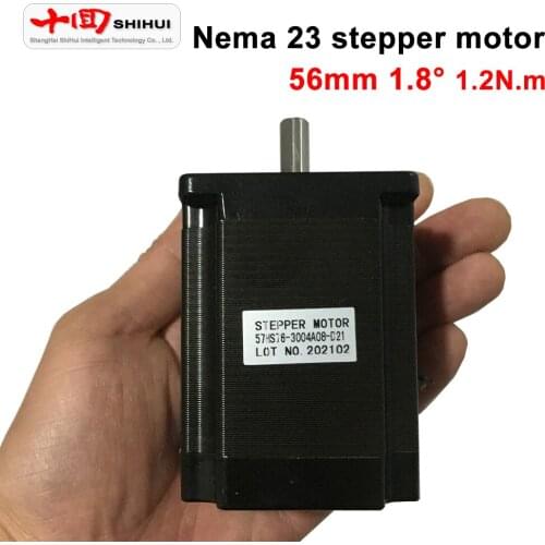 Nema 23 57 Stepper Motor 2 Phase 4-Lead 6.35mm/8mm Single/Double Shaft 1.2N.m 56mm 3A DC Motor For CNC Machine 3D Printer