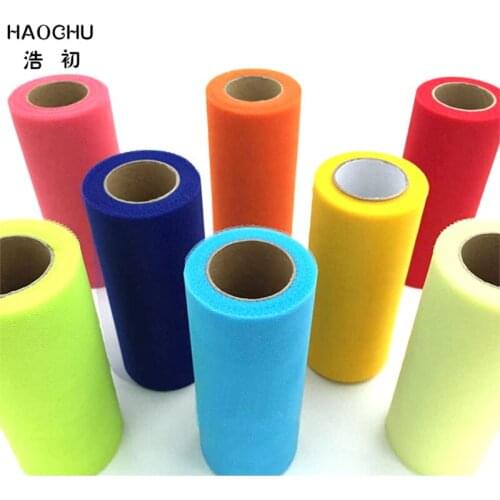 HAOCHU 54 Colors Wedding Tulle Roll Mesh Spool Tutu DIY Skirt Gift Craft Party Bow Organza Christmas Table Runner Supplies