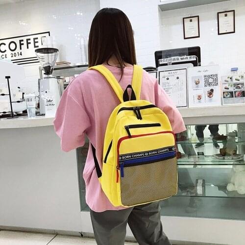 Canvas Backpack NEW Simple Student Schoolbag Literary Backpacks for Men and Women