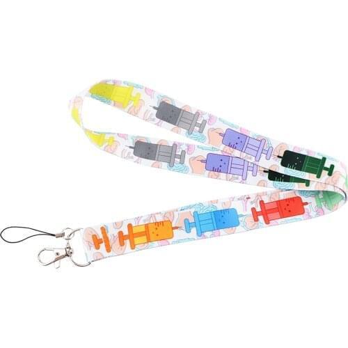 J2540 Blood Draw Doctor Nurse Gift for Nursing Clinical Lanyard Keychain Key Badge Mobile Phone Card Holder Cover Lanyard
