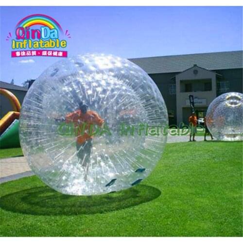 Outdoor Best Selling Water Walking Zorbing Grass Inflatable Moonwalker Zorb Ball