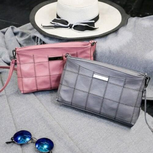 Fashion Crossbody Bag For Women Shoulder Bags Ladies Handbag Female Vintage Leather Plaid Messenger Bag Borsa Donna Dames Tassen