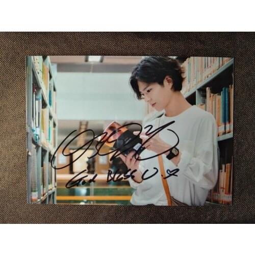 Hand signed Park Bo Gum autographed photo Boyfriend 5*7 inches free shipping 112018B