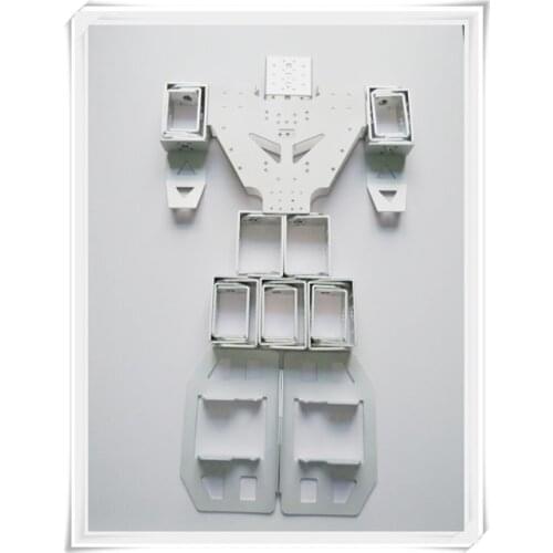 17 DOF humanoid DIY robot servo chassis Educational humanoid robot parts RC arduino robot + assemble tools free shipping