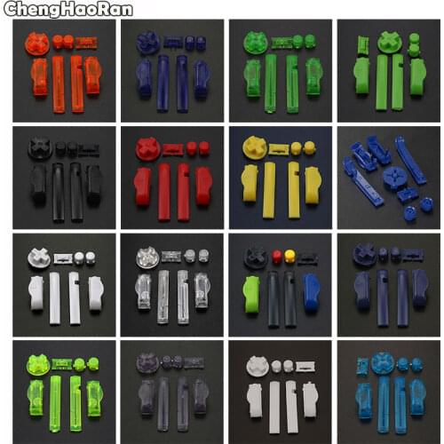 ChengHaoRan Multi-Color Replacement Keypads L R A B Buttons For Gameboy Advance Buttons Frame For GBA D Pads Power ON OFF Button