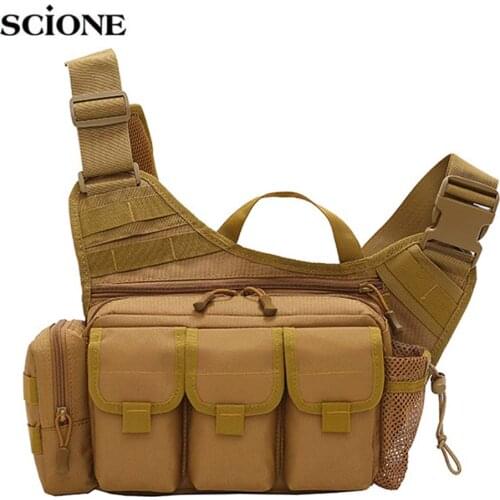 Tactical Sling Chest Bag Military Backpack Tool Fanny Camping Hiking Trekking Shoulder Nylon Multi-function Camping Bag XA225A