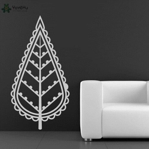 YOYOYU Wall Decal Cartoon Leaf Pattern Vinyl Wall Stickers Art Mural Modern Design For Kids Rooms Nursery Baby Home Decor SY792