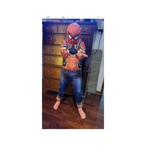 Iron Costume Suit Halloween Costumes Men Adult Kids Cosplay Clothing