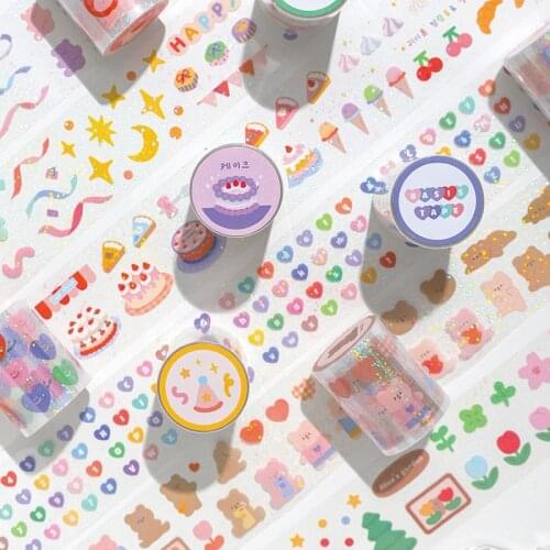 1pcs/1lot Decorative Adhesive Tapes Happy Manor Scrapbooking DIY Paper Japanese Stickers 3m