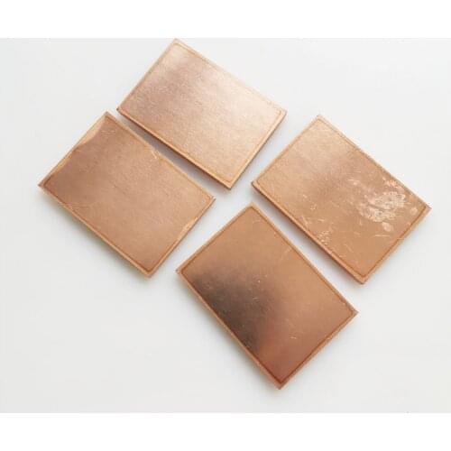 4 Pcs Thermal Pad Barrier Pure Copper Heatsink Shim for Laptop Plate Computer Graphics Card Heat Sink Cooling Pad