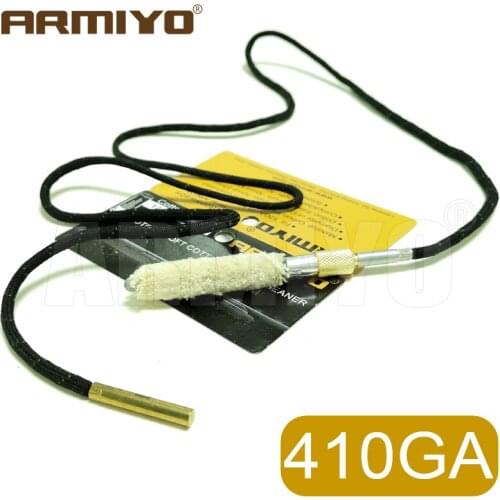 Armiyo Cotton .410GA 410 Gauge 10.4mm Shot Gun Bore Swabs Brush Barrel Cleaner Hunting Cleaning Accessories Thread 5/16"-26T