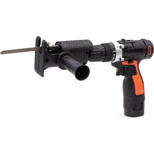 Household Electric Drill Modified Electric Reciprocating Jig Saw Adapter for Wood Steel Pipe Plastic Power Drill Woodworking Too