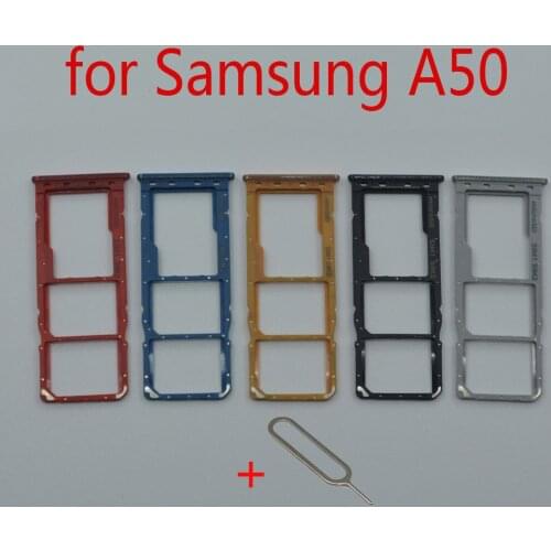 SIM Card Tray Holder For Samsung Galaxy A50 A505F A505FM A505FN Original Phone New Micro SD Card Slot Adapter Repair Parts