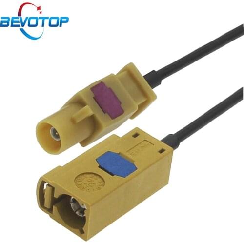 Long Fakra SMB K Male Plug to Female Jack RG174 Pigtail Sirius Antenna Extension Cable Truck/RV XM Satellite Radio Antenna