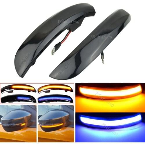 For Ford Kuga Escape EcoSport 13-18 Focus 3 MK3 SE ST RS US Dynamic Turn Signal Light LED Side Mirror Sequential Indicator