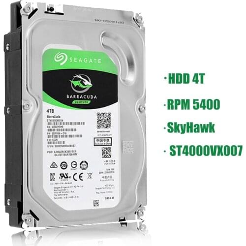 HDD BarraCuda 4TB 3.5 Inch Internal 256MB Cache Gaming HDD5400RPM SATA 3.0 6Gb/s Hard Drive Disk for Desktop PC