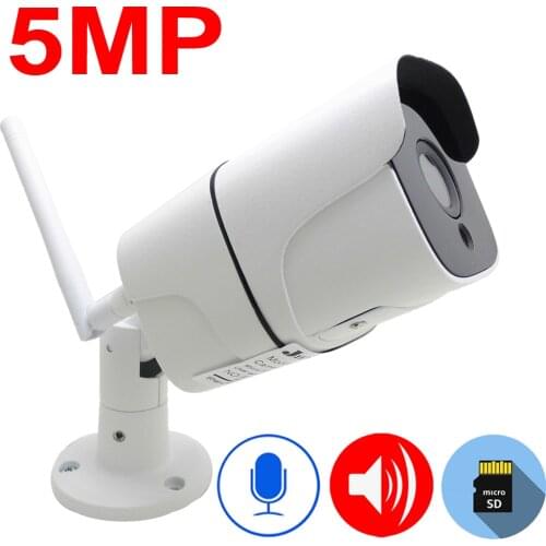 5MP IP Camera Wifi Two-Way Voice Intercom Cctv Security Surveillance Outdoor Waterproof Cam Wireless Onvif Audio HD Home Camera