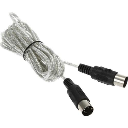 3M/10ft MIDI Extension Cable Music Editing Line Double 5 Pin Cable Male To Male 5 Pin Plug Connector Synthesizer Music Accessory