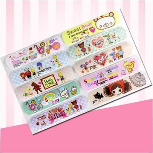 Z30 120PCs Waterproof Breathable Cute Cartoon Band-Aids Emergency Kit For Kids Children Hemostasis Adhesive Bandages Band-Aids