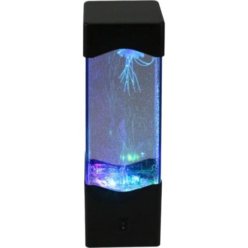 Jellyfish Water Ball Aquarium Tank LED Lights Lamp Relax Bedside Mood Light for Home Decor Lamp Gift for Kid Friend