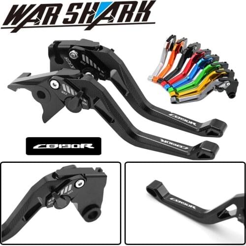 With Logo Motorcycle CNC Moto Adjustable Clutch Brake Levers For Honda CB 190R CB190R CB 190 R 2015-2017 2016