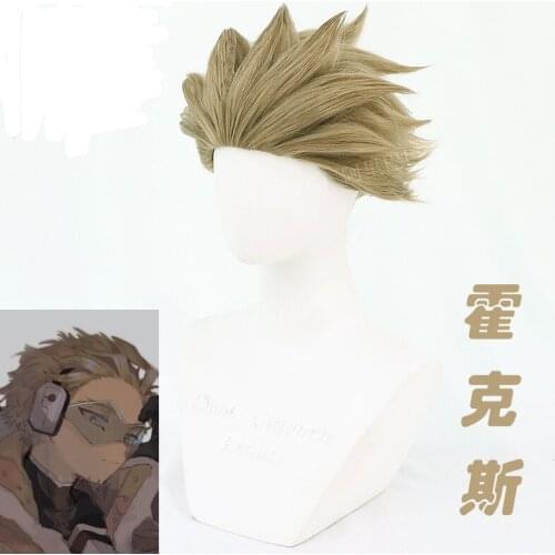 New Cosplay Hawks Boku No Hero Academia Wig Anime My Hero Academia High Quality Short Hair Hawks Cosplay Wig and Hairnet