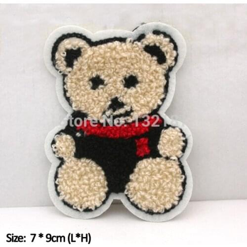 Wholesale fashion towel patch sew on embroidery label DIY patches for sweater jacket sportwear LB-042