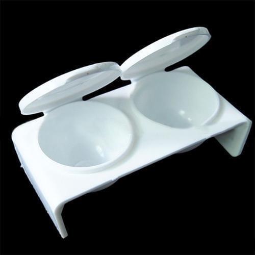 Useful Nail Beauty Acrylic Liquid Powder UV Gel Tips Tool Nail Art Dish Case Cups DIY Tips UV Nail Art Double Cups Beauty Tools