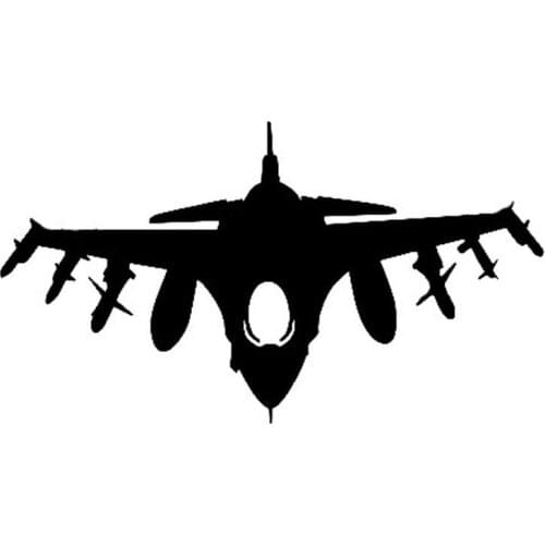 Delicate Fierce USA Army Fighter Jet Translucent Car Sticker Vinyl Vivid Window Bumper Motorcycle Decal PVC 10cm X 18cm