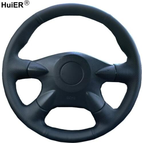 Hand Sewing Car Steering Wheel Cover Volant For Nissan Almera N16 Pathfinder Primera Paladin X-Trail For Renault Samsung SM3