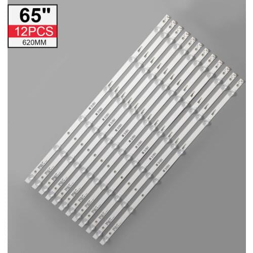 LED Backlight strip 6 lamp for TCL65D06-ZC23AG-04 05 65D1800 65HR330M06A7 V0 4C-LB650T-ZC1 ZC2 HRB Hitachi 65R80 AW TV-65UHD4K