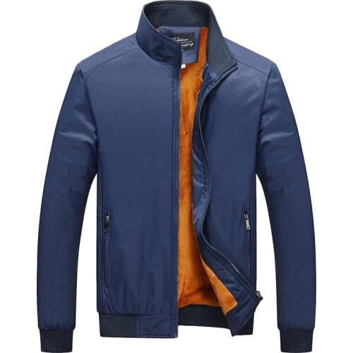 Winter Mens clothing mens jacket warm Coat North the men clothing Plush thickening Plus Size Stand collar Man Clothes Jackets