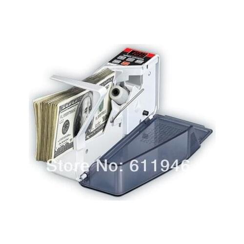 1PC Mini Portable Handy Bill Cash Money Registers Currency Counter Digital Display Cash Money Counting Machine