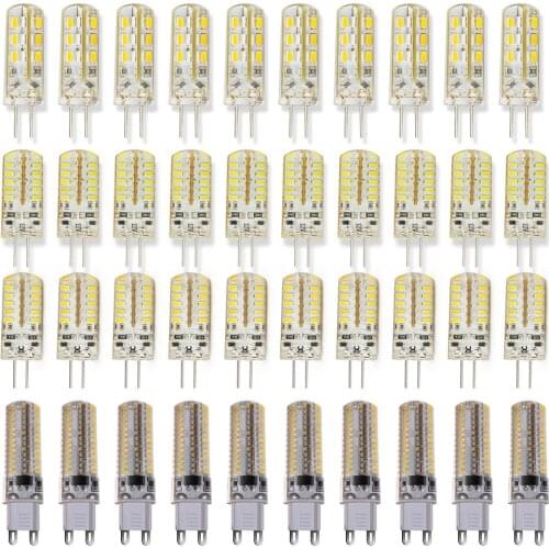 10PCS G9G4 Small Corn Light Silicone Metal Durable Corn Light Warm White