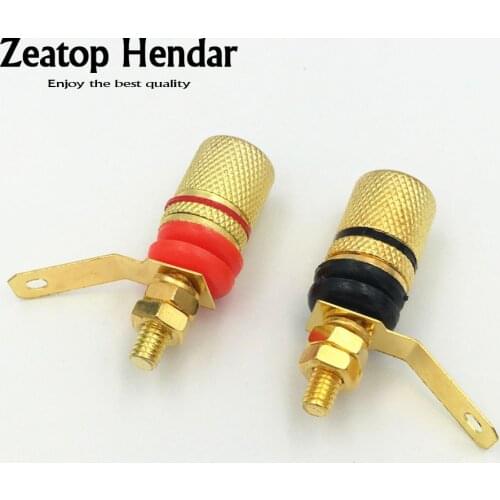 20PCS Gold Plated Binding Post Audio Amplifier Terminal Banana Plug Jack Connector