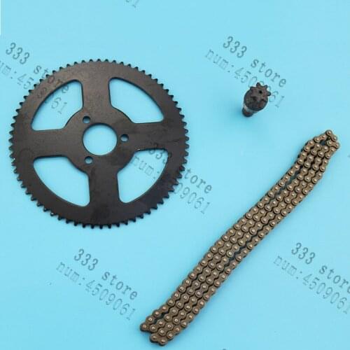 25H 68T 26mm chain&sprocketRear Sprocket Mini Moto ATV Quad Dirt Pit Pocket Bike Chopper 47CC 49CC