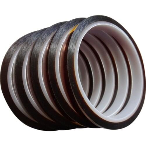 5 Rolls 10mm*33m Heat resistant tape for sublimation Transfer Thermal,brown-color